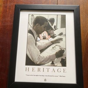 Disney “Heritage” Photo With Mickey Mouse